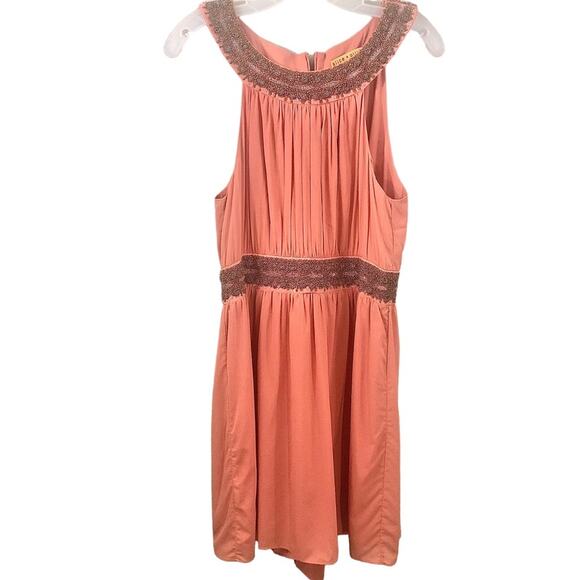 Alice & Olivia Silk Beaded Ruched Mini Dress – Size M (Tag Removed) - Picture 2 of 16